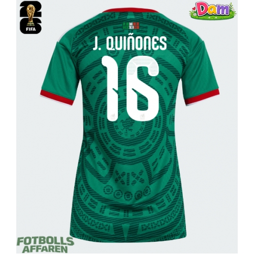 Mexiko Julian Quinones #16 Hemmatröja Kvinnor VM 2026 Kortärmad